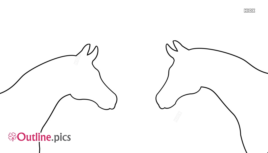 934x534 Horse Outline Images, Drawing, Pictures - Head Outline Drawing