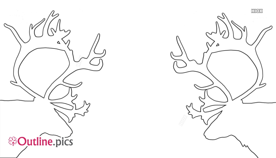 934x534 Reindeer Head Outline Drawing Outline Pics - Head Outline Drawing