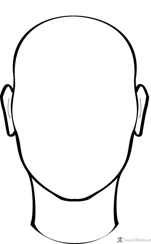 521x840 Blank Face To Draw On Projects To Try - Head Outline Drawing