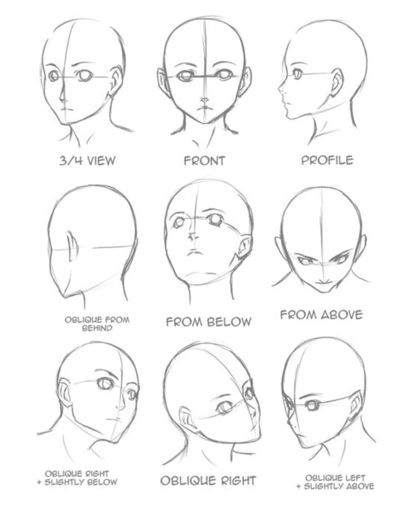 404x512 How To Draw Heads In Different Angles And Positions !! How - Head Positions Drawing