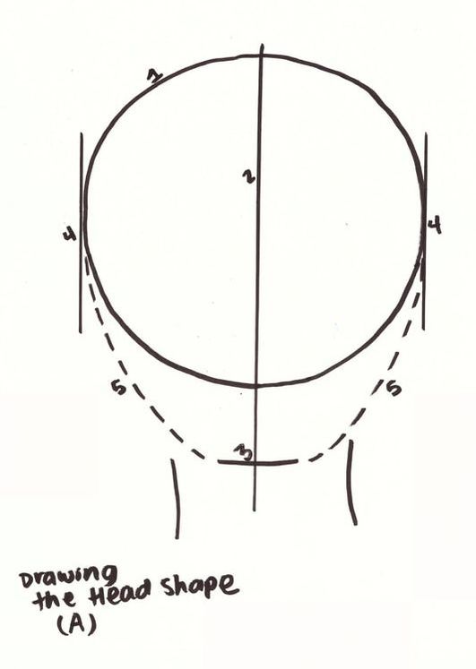 531x747 How To Draw A Face - Head Shape Drawing