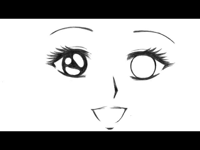 640x480 How To Draw The Head Shape Facial Features In Manga - Head Shape Drawing