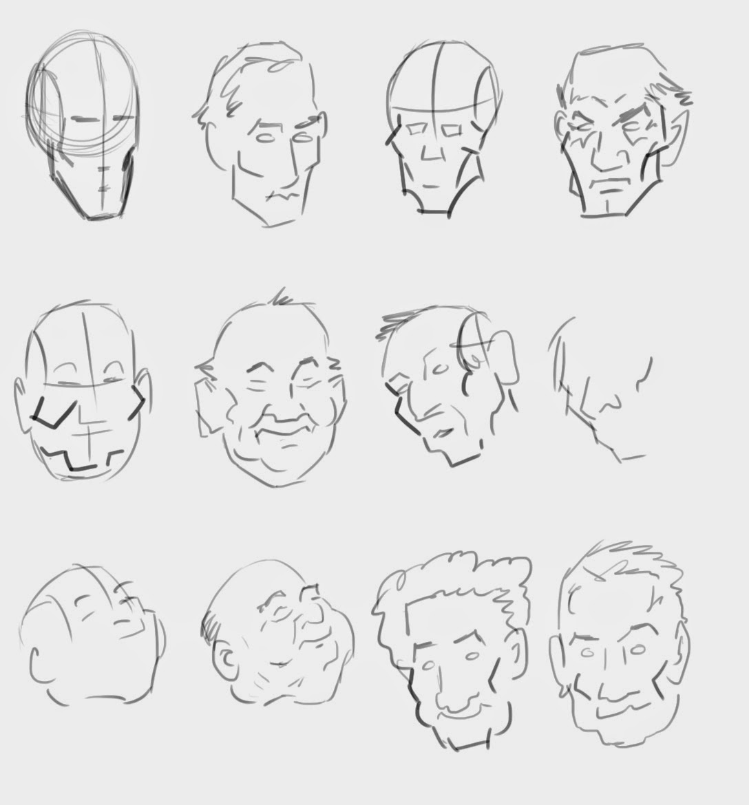 Head Structure Drawing at PaintingValley.com | Explore collection of ...