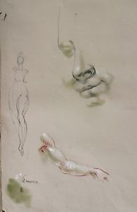 194x300 Harry Carmean Masterful Drawing Head Study Pastel Ebay - Head Study Drawing