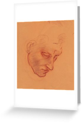 277x415 Michelangelo Head Study - Head Study Drawing
