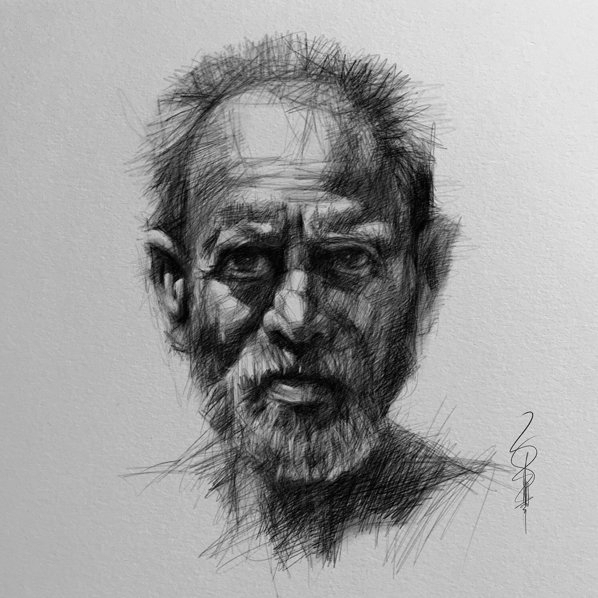 1200x1200 Prakash Thombre On Twitter Sketch Head Study - Head Study Drawing