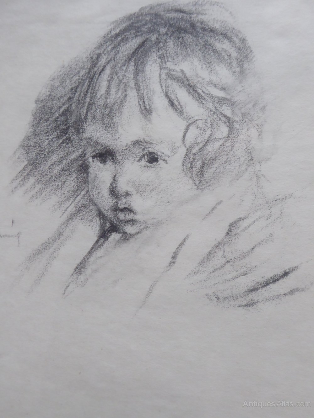 1000x1333 Antiques Atlas - Head Study Drawing