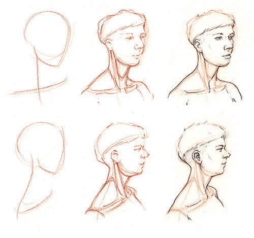 Head Tilted Back Drawing at Explore