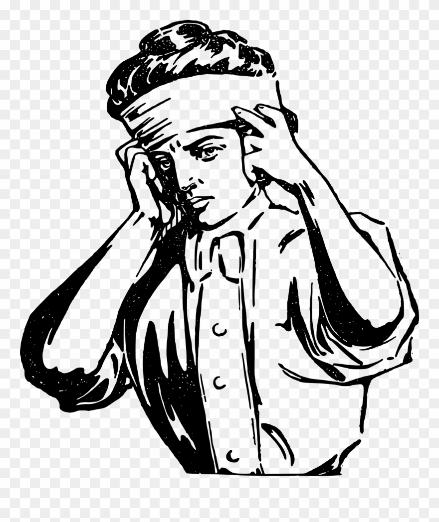 880x1048 Transparent Library Headache Drawing At Getdrawings - Headache Drawing