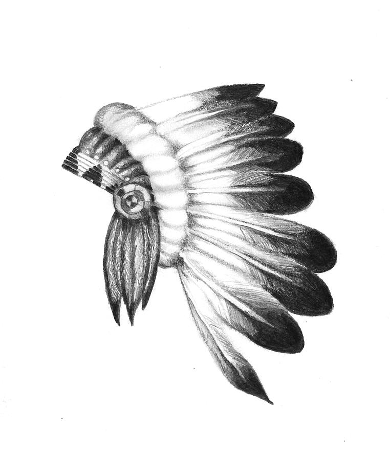 Headdress Drawing at PaintingValley.com | Explore collection of ...