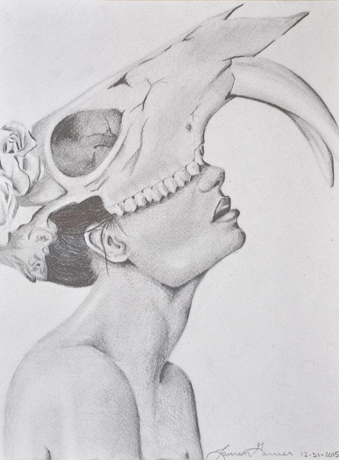 663x900 Skull Headdress Drawing - Headdress Drawing