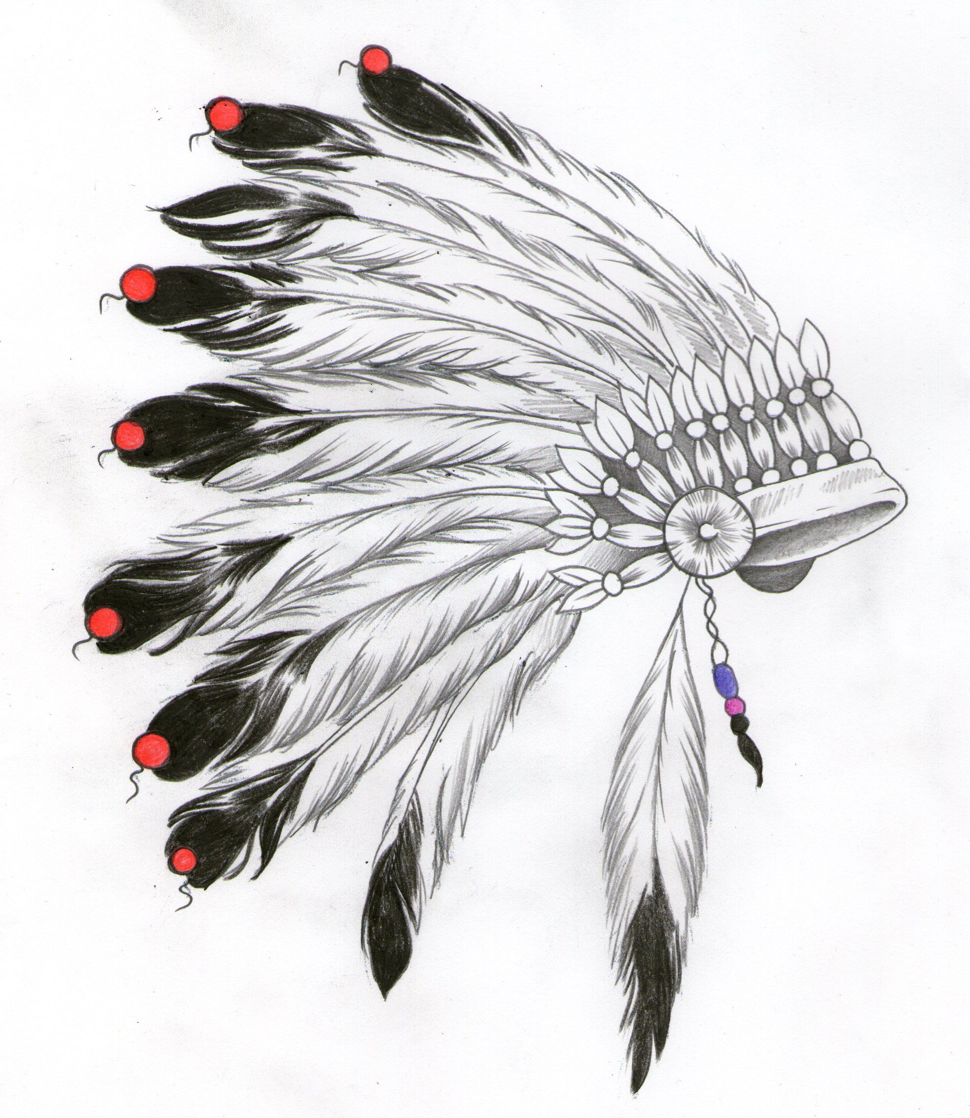 1985x2288 indian headdress design tattoos indian headdress tattoo - Headdress Drawing