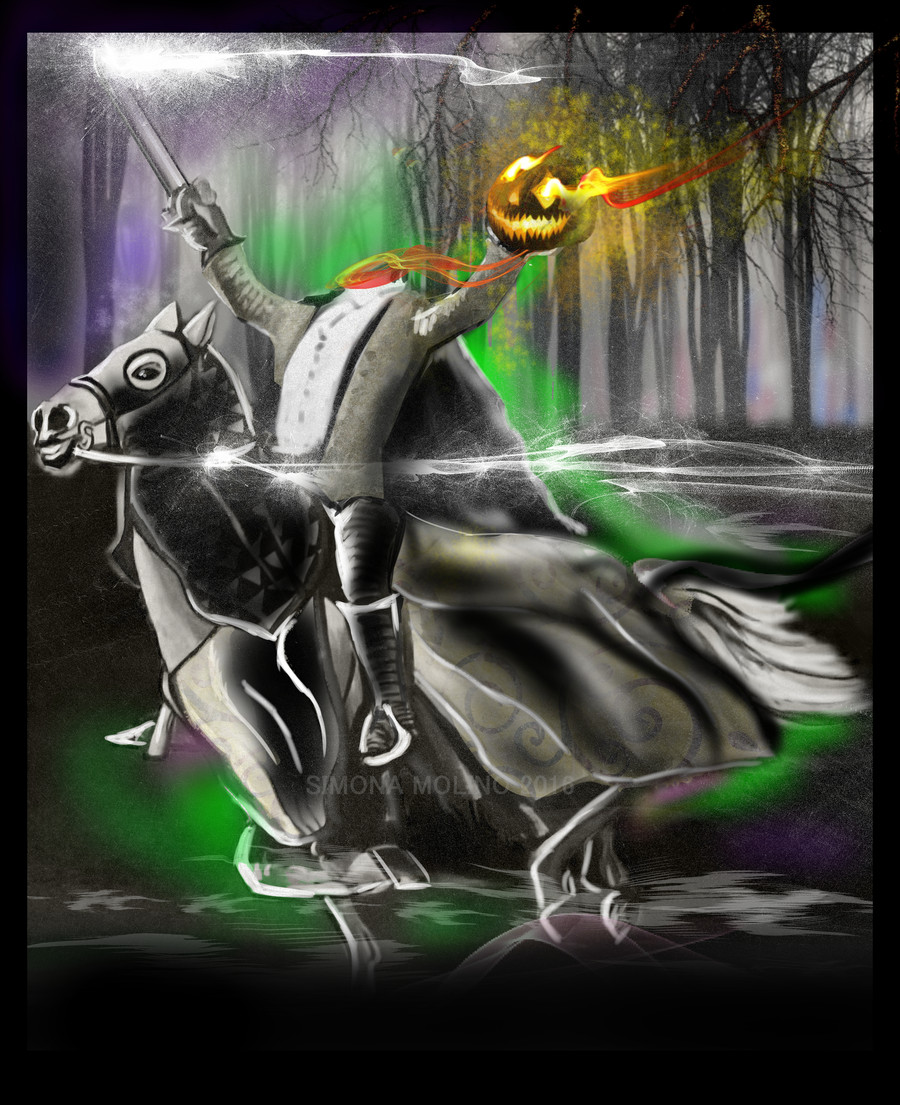 900x1105 entry - Headless Horseman Drawing