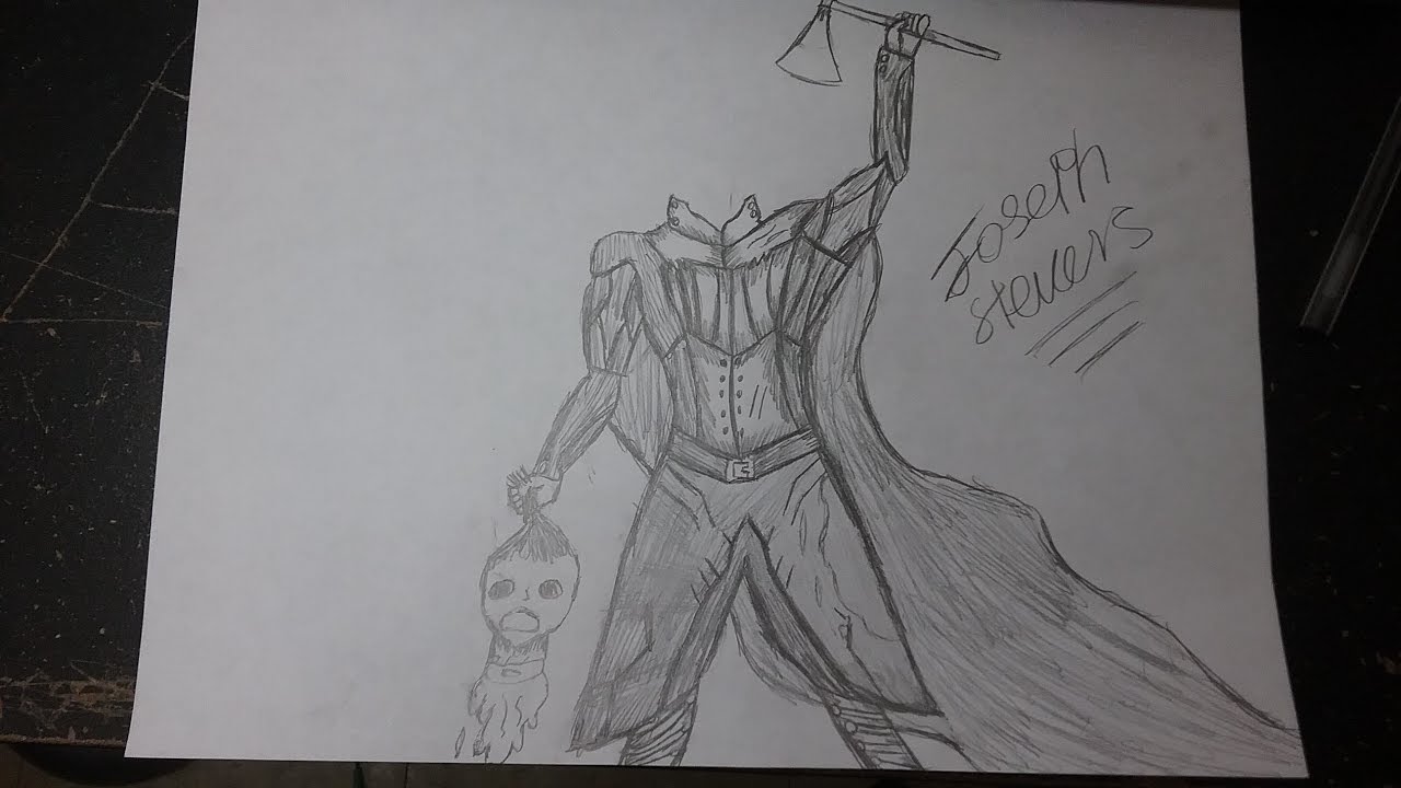 1280x720 speed sketch of the headless horseman - Headless Horseman Drawing