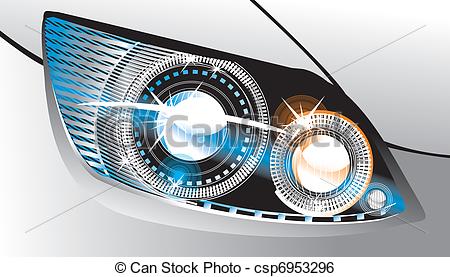 450x277 headlight modern luminescent lamp design of a car - Headlight Drawing