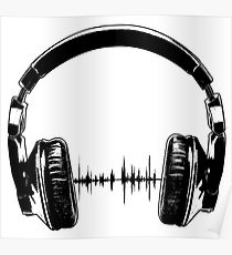 210x230 Headphones Drawing Posters Redbubble - Headphones Drawing