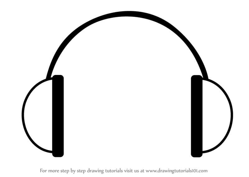 800x567 Learn How To Draw Headphones Easy - Headphones Drawing