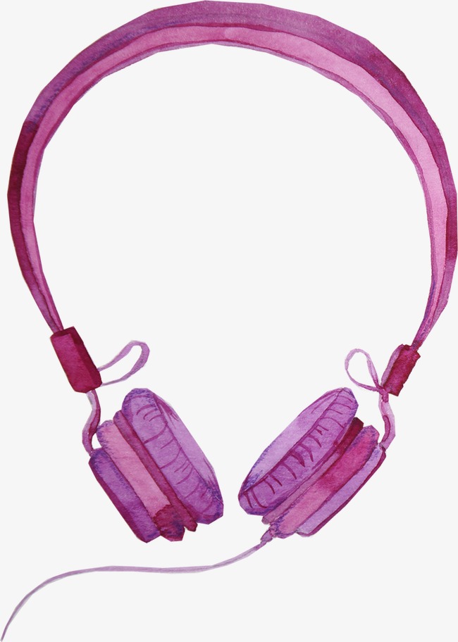 650x912 purple headphones, headphones clipart, headset, drawing headphones - Headphones Drawing