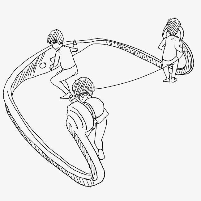 650x651 Hand Drawn Line Drawing Headphones Small Person Illustration Image - Headphones Drawing Png