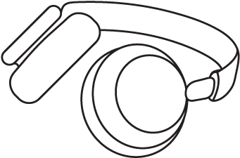 341x225 download headphone icon - Headphones Drawing Png