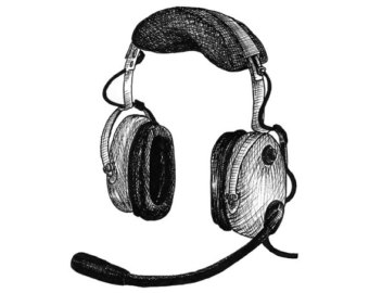 340x270 Headset Drawing Etsy - Headset Drawing