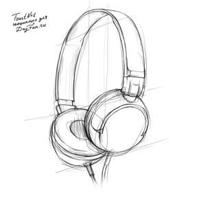 290x290 How To Draw Headphones Step - Headset Drawing