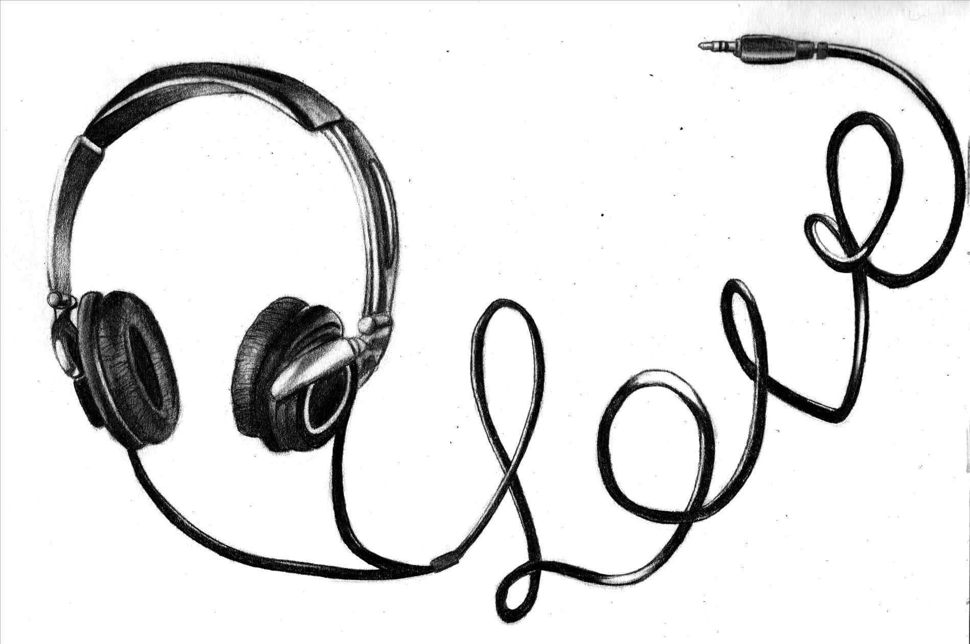 1899x1261 huge collection of 'dj headphones drawing' download mor...