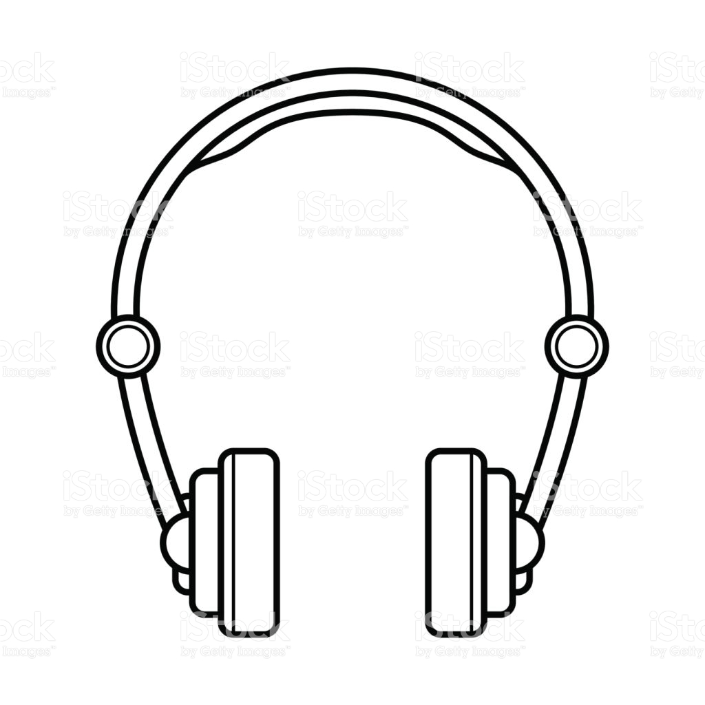 1024x1024 collection of free hemaphaein clipart headphone line download - Headset Drawing