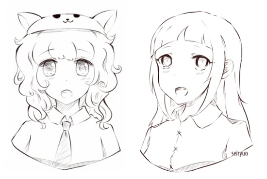 550x370 Draw You Headshot Sketch In Cute Anime Manga Style - Headshot Drawing