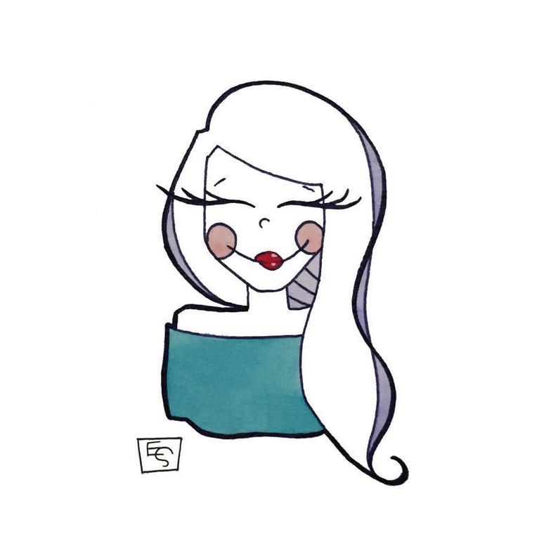 794x794 Illustrated Portrait Sillihead Original Headshot Drawing Etsy - Headshot Drawing