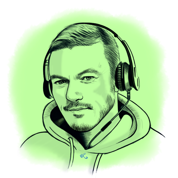 600x600 Line Drawing Headshot On Behance - Headshot Drawing