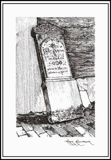 375x538 Headstone Drawing - Headstone Drawing