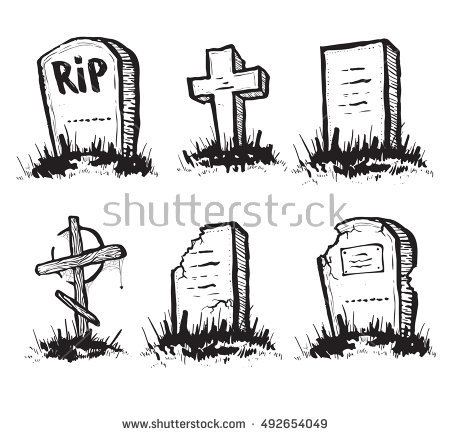 How To Draw A Headstone