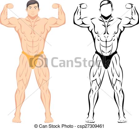 450x417 bodybuilder sport and fitness, muscle body, bodybuilding healthy - Healthy Body Drawing