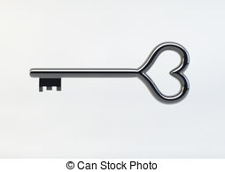 254x194 key heart illustrations and clip art key heart royalty free - Heart And Key Drawings