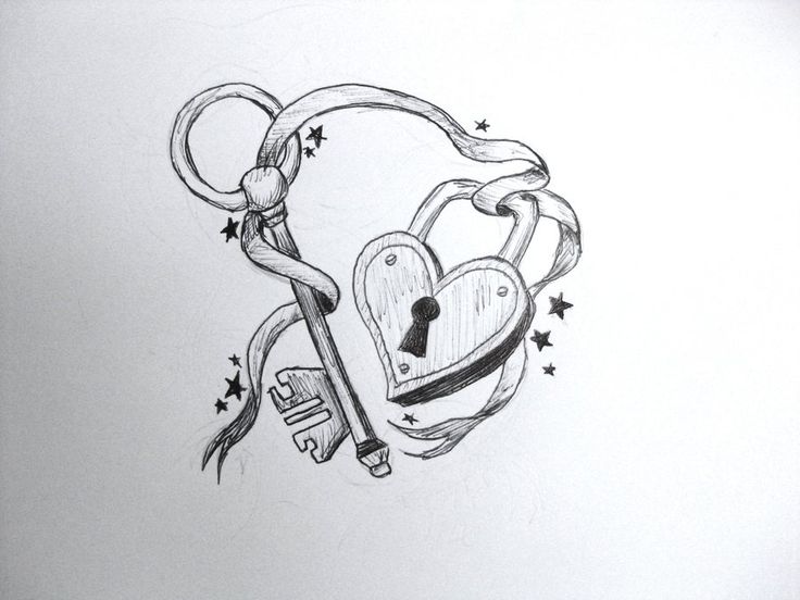 736x552 Heart Drawing Lock And Key For Free Download - Heart And Key Drawings