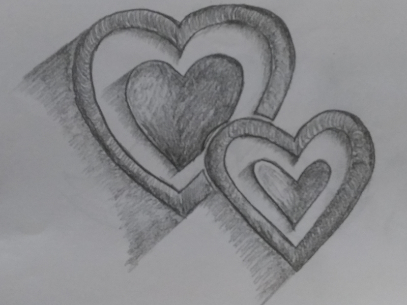 800x600 Heart Art - Heart Art Drawing