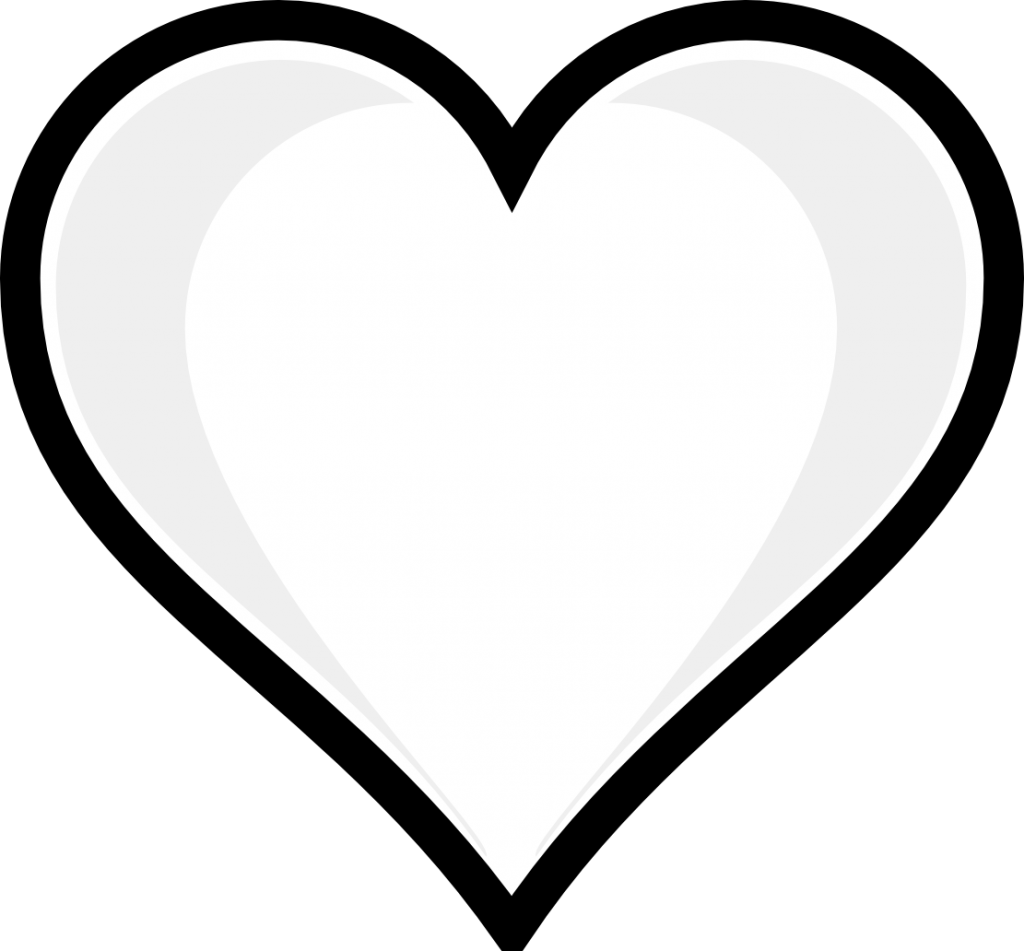 1024x951 Black And White Heart And Arrow Clipart Transparent - Heart Black And White Drawing