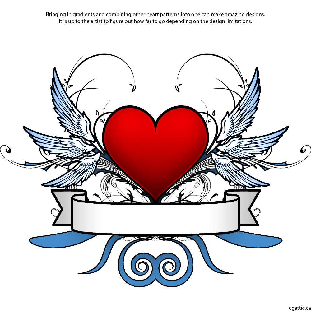 1000x1000 Heart Cartoon Drawing In Steps With Photoshop - Heart Cartoon Drawing