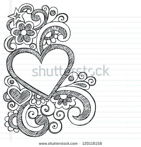 450x470 Heart Designs To Draw Free Download Clip Art - Heart Design Drawing
