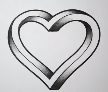 356x305 Heart Modeling In Skp - Heart Drawing