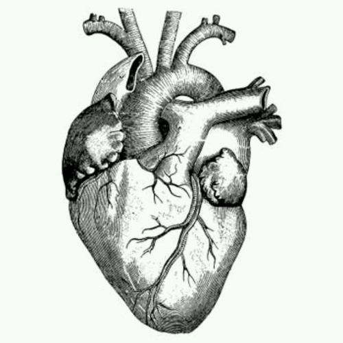 500x500 Image About Grunge In Drawings - Heart Drawing