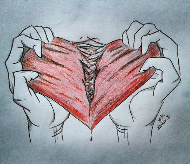 620x534 Heart Drawings, Art Ideas Design Trends - Heart Drawing