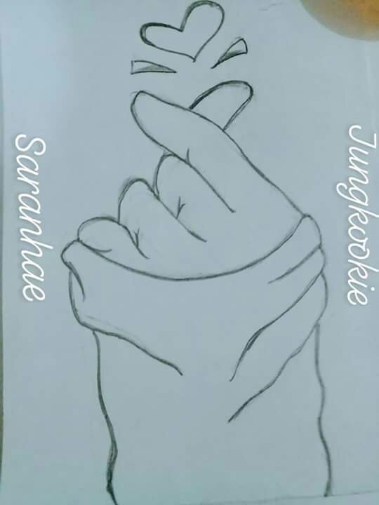 540x720 Finger Heart Drawing Army's Amino - Heart Drawing