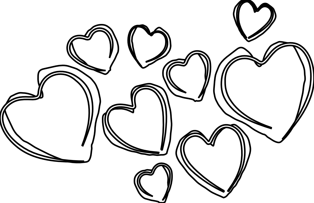 1331x864 Arrow With Heart Graphic Library Download Black And White - Heart Drawing Black And White