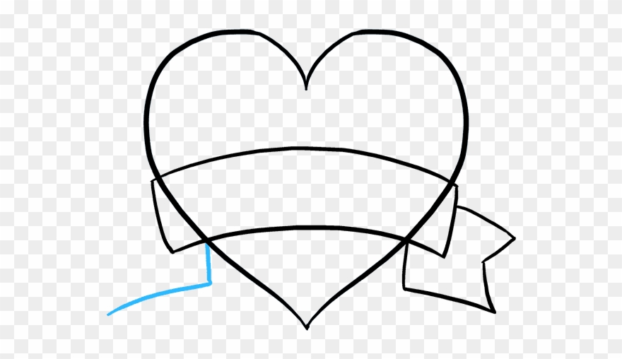 880x508 Hearts Drawings In Pencil - Heart Drawing Clipart