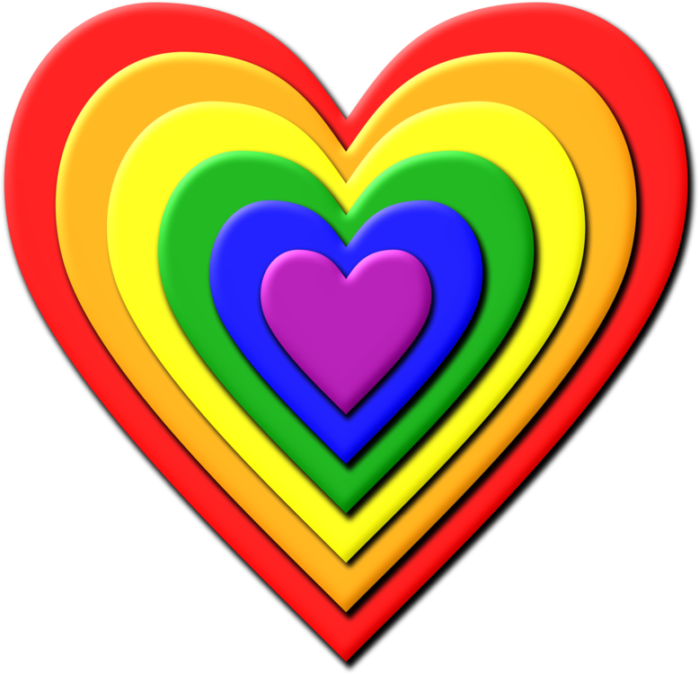 778x750 Rainbow Computer Icons Heart Drawing Cc0 - Heart Drawing Clipart