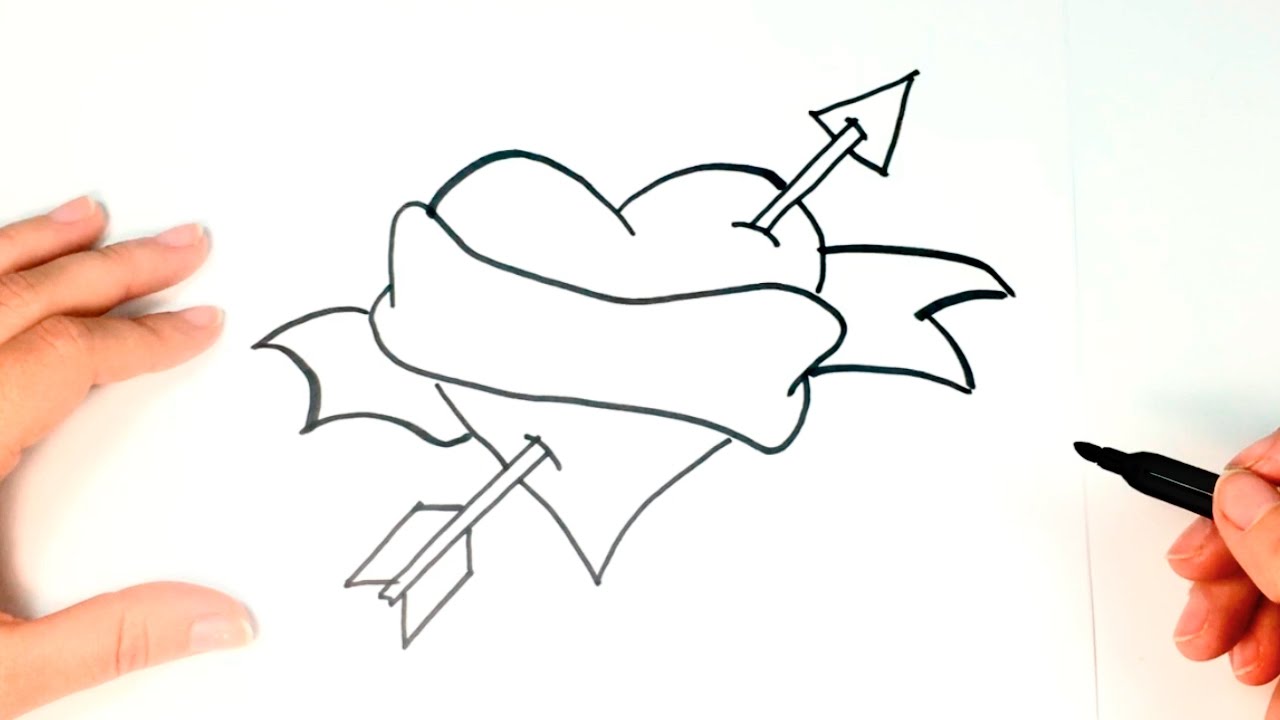 1280x720 How To Draw A Heart Heart Easy Draw Tutorial - Heart Drawing Easy