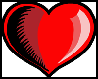 200x161 How To Draw Hearts With Flames, Wings, Arrows With Easy Step - Heart Drawing For Kids