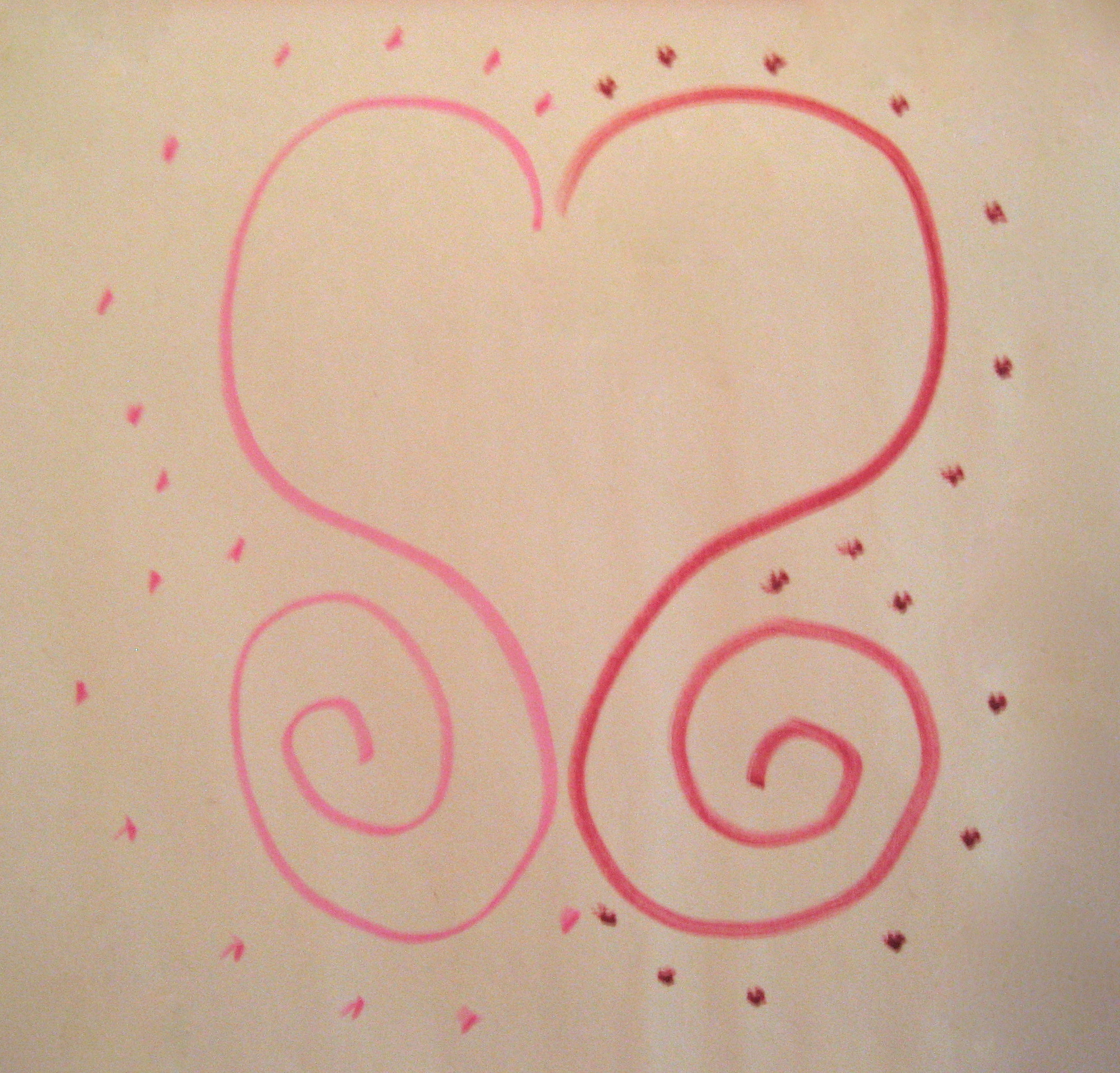 2131x2042 A Soothing Double Doodle Heart For Kids Of All Ages A Short - Heart Drawing For Kids